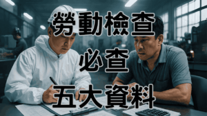 勞動檢查必查的五個資料重罰 2
