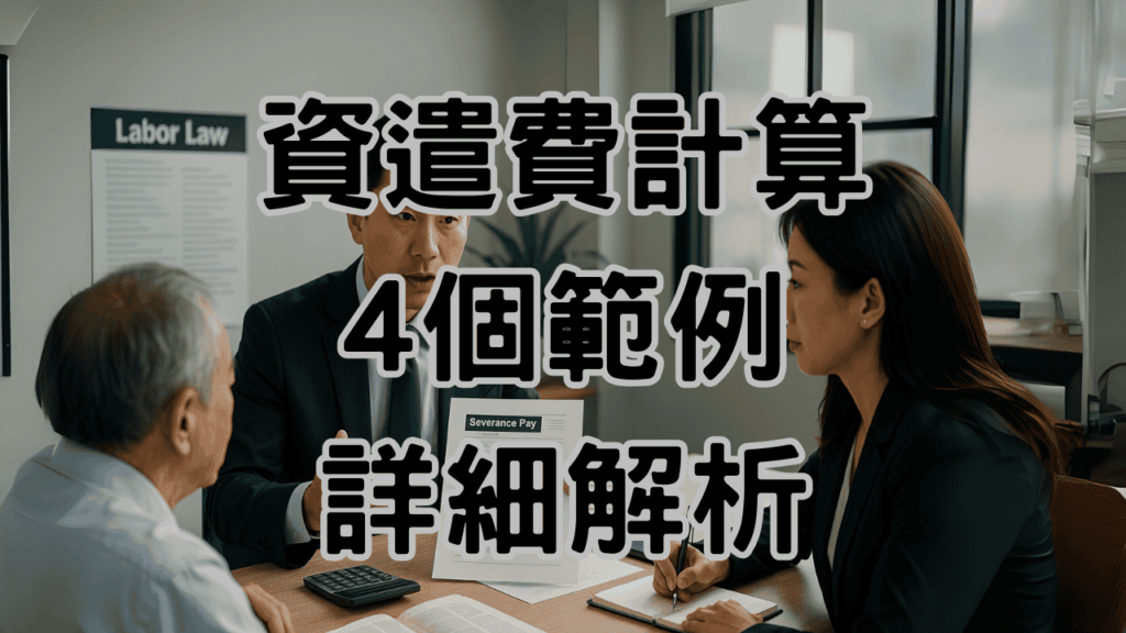 HC25007 資遣費計算範例大解析，資深勞資顧問用四種情境計算給你看 HC25007 2
