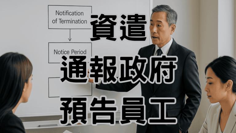 一張圖搞懂預告期與資遣通報的關係