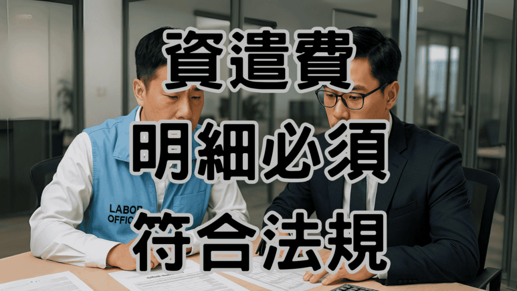 資遣費計算明細中每一個科目都要合法合理，才能避免勞資糾紛 HC25008