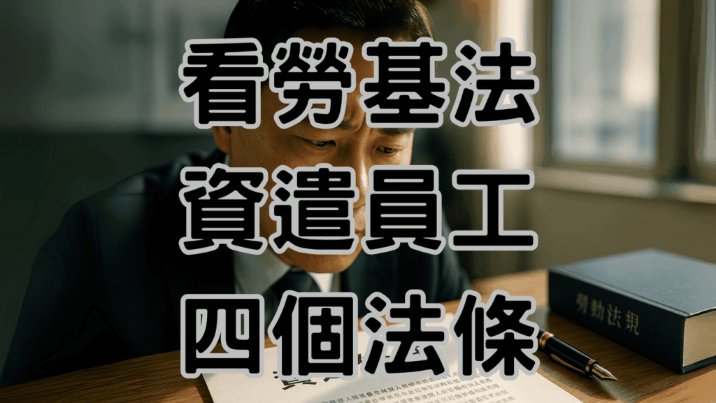 H026算資遣費之前要看勞基法第11條的規定，要注意的五大條件 H026 1