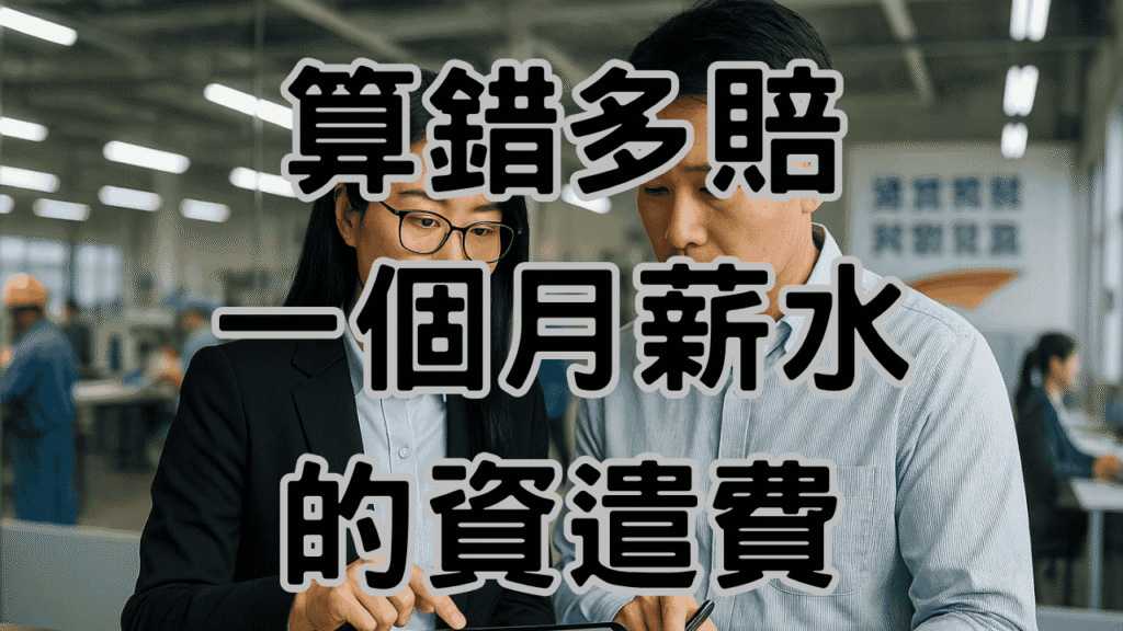 資遣費計算公式看起來簡單，為什麼83老闆都在「平均工資」這步算錯？結果多賠一個月薪水 H041