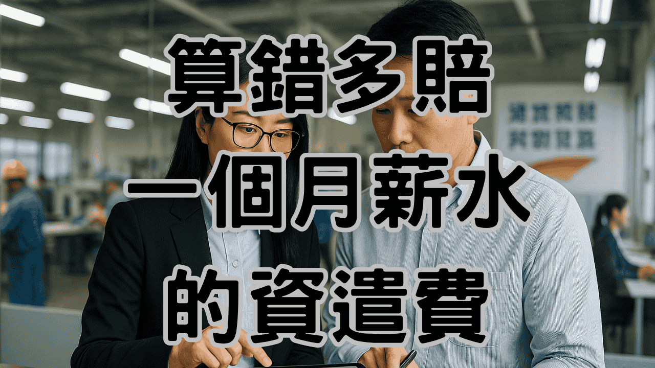 資遣費計算公式看起來簡單，為什麼83老闆都在「平均工資」這步算錯？結果多賠一個月薪水 H041
