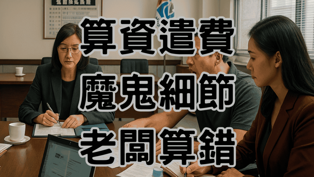 資遣費試算表中的魔鬼細節，83都在「平均工資」這步算錯被罰 H040