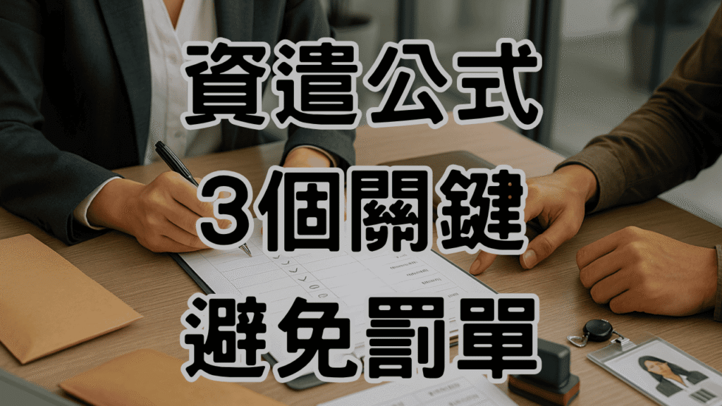資遺費試算公式其實不難：3個關鍵抓好，老闆就不怕吃罰單 H036