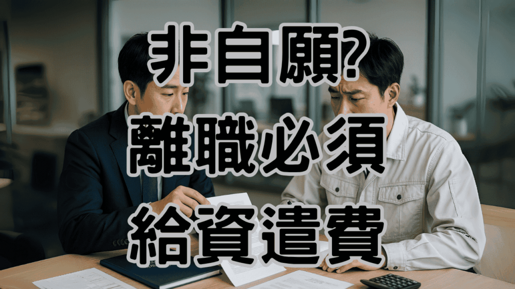 非自願離職 一定有資費嗎是的一定要付資遣費，怎麼對雙方最好，這篇文章告訴你 H031
