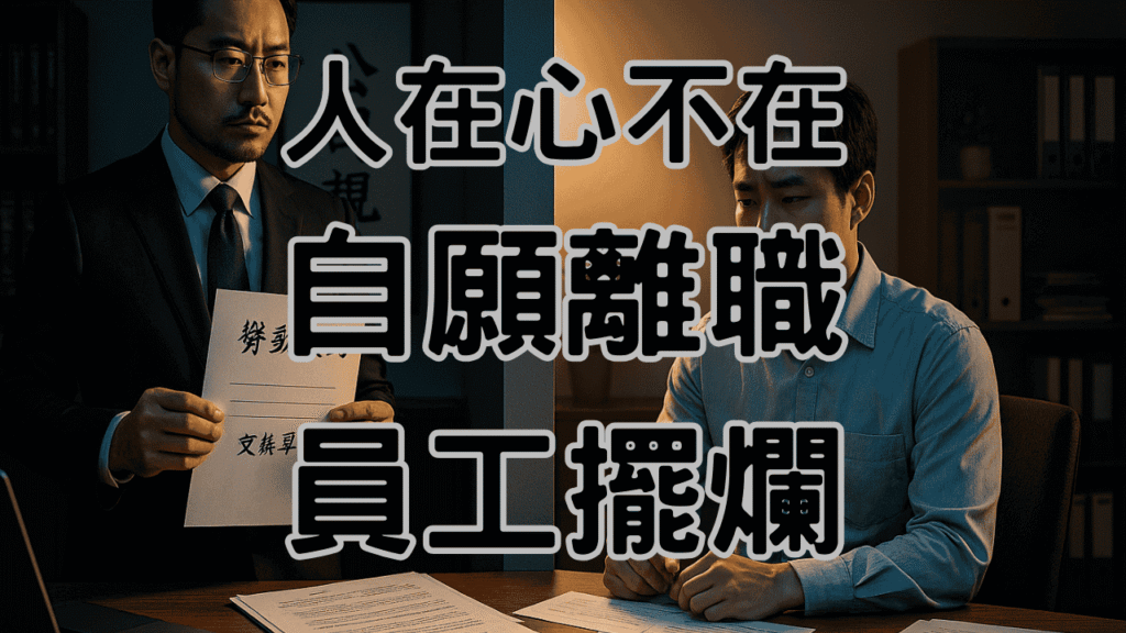 自請離職預告期一定要上班嗎人在心不在!老闆用這3招讓員工乖乖交接！-H078 (1)