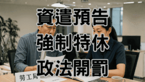 資遣預告期強制請特休合法嗎？83%老闆不知道這樣做會被勞動部罰15萬！-H064