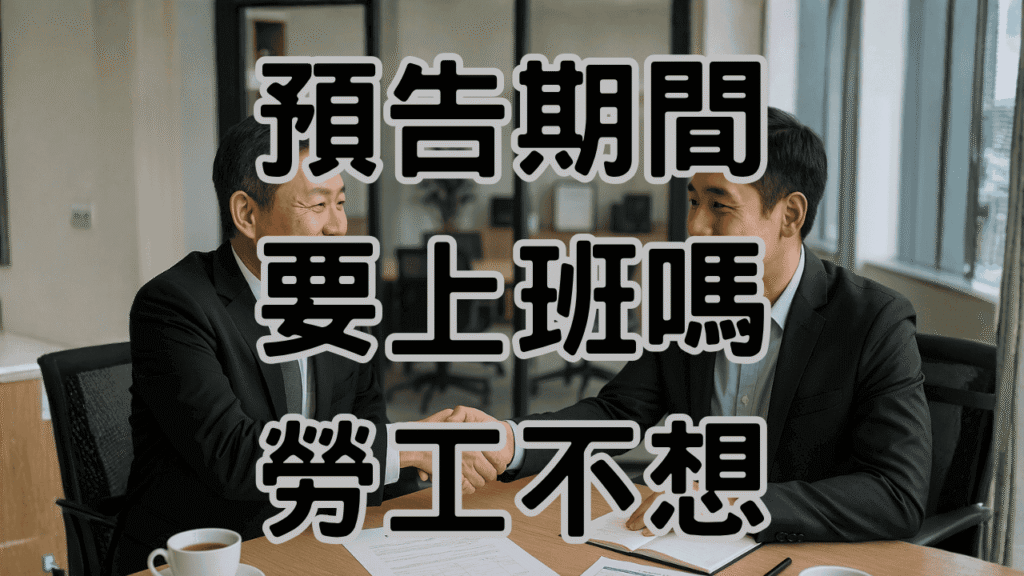 資遣預告期間要上班嗎？勞基法第16條完整解析，保護勞資雙方不踩雷-H063