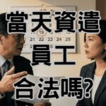 可以當天資遣嗎？勞資顧問揭密：3招讓你合法「當天生效」不踩雷且免罰款-H092