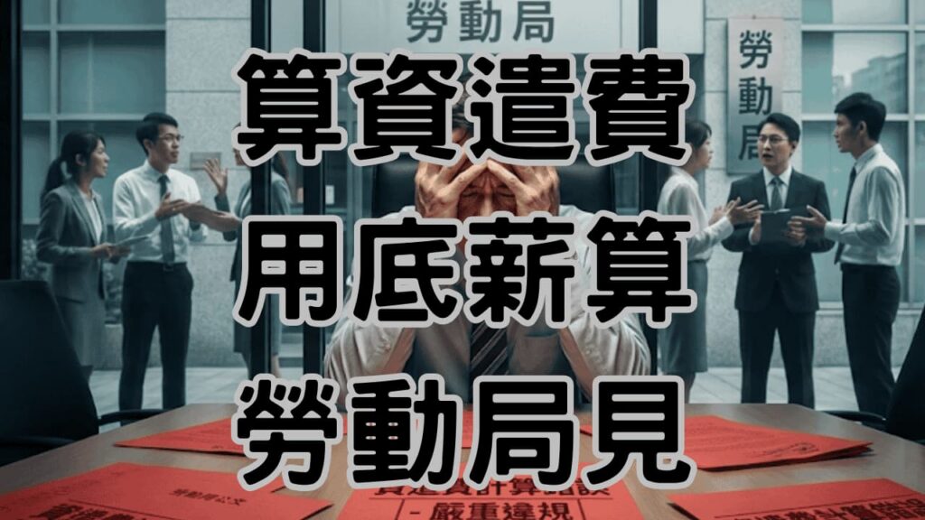 資遣費用底薪算嗎？恭喜你，員工已經在勞動局門口申訴-H099