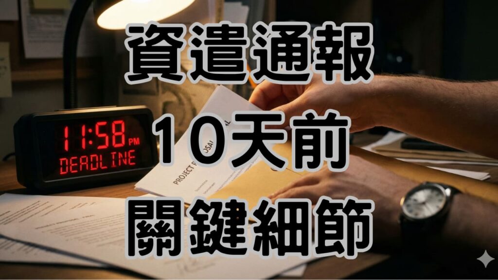 資遣通報日計算實務手冊：日期推算圖表與規範詳解 H119