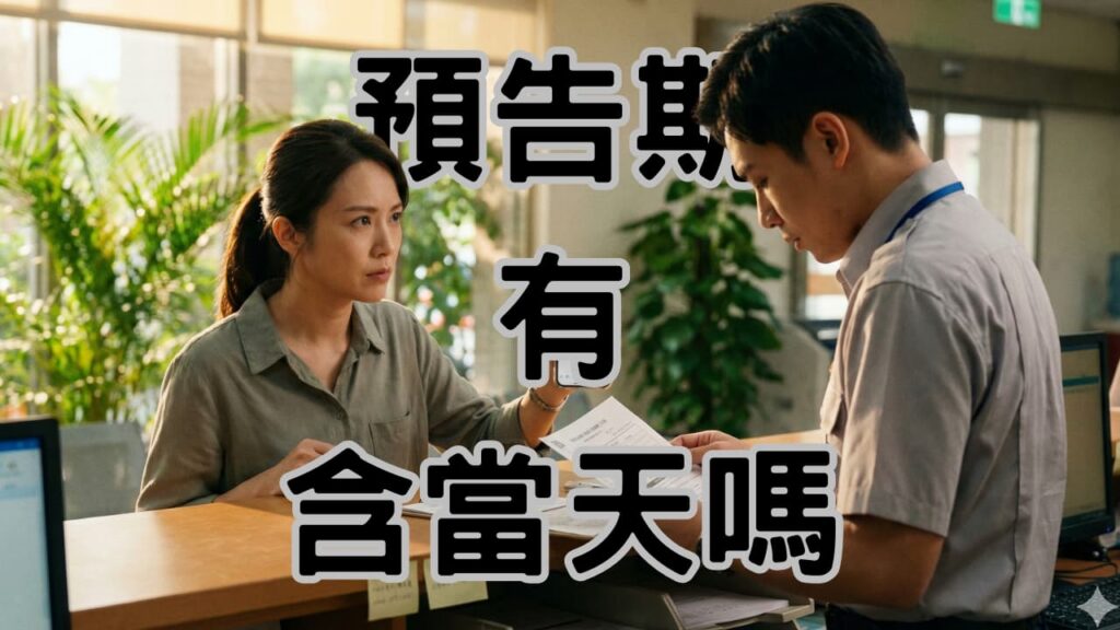 預告期含當日嗎？90%勞工都算錯！一個日期填錯讓你損失一頓A5和牛的預告工資-H127